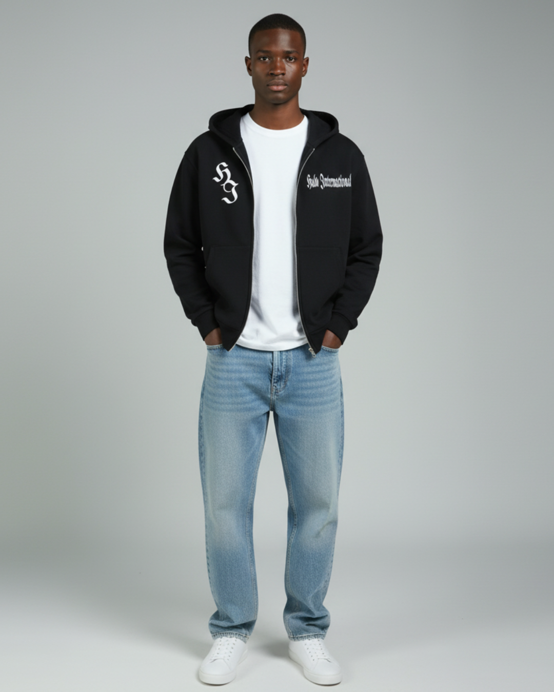 The Halo Boxy Zip Hoodie